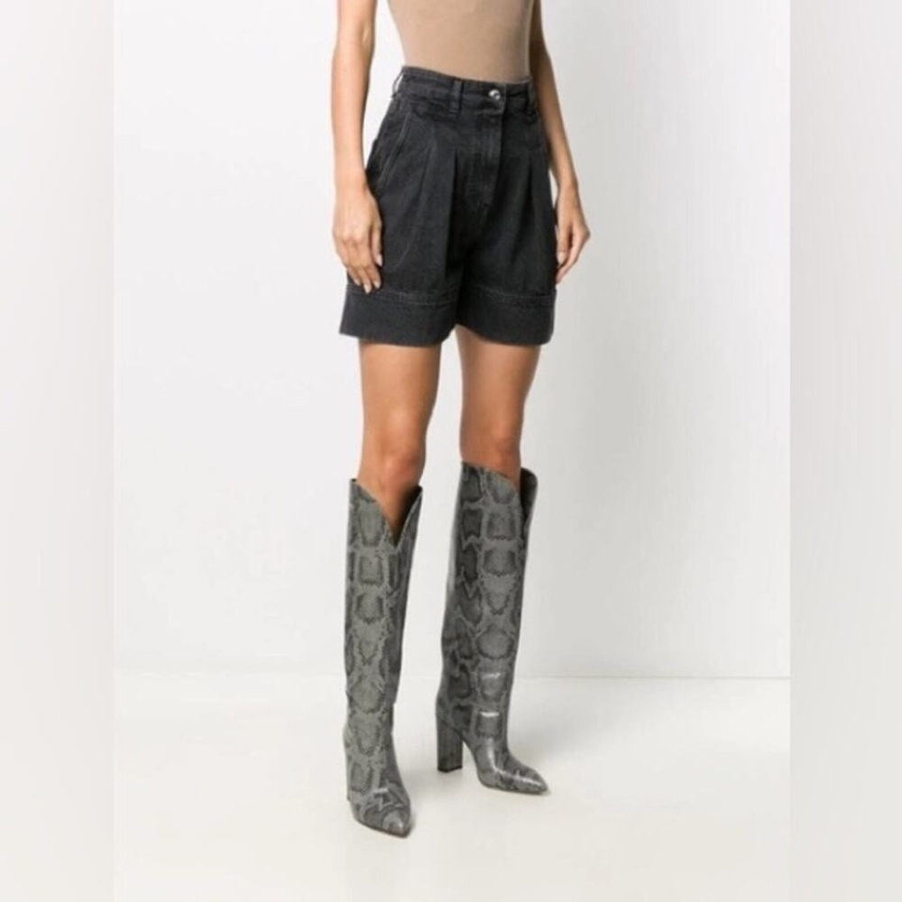 IRO Tryfin Black Pleated Shorts